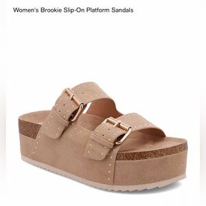 MIA Brookie platform sandals. Womens 8